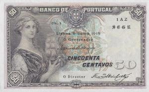 p112b from Portugal: 50 Centavos from 1918