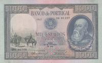 p156a from Portugal: 1000 Escudos from 1942