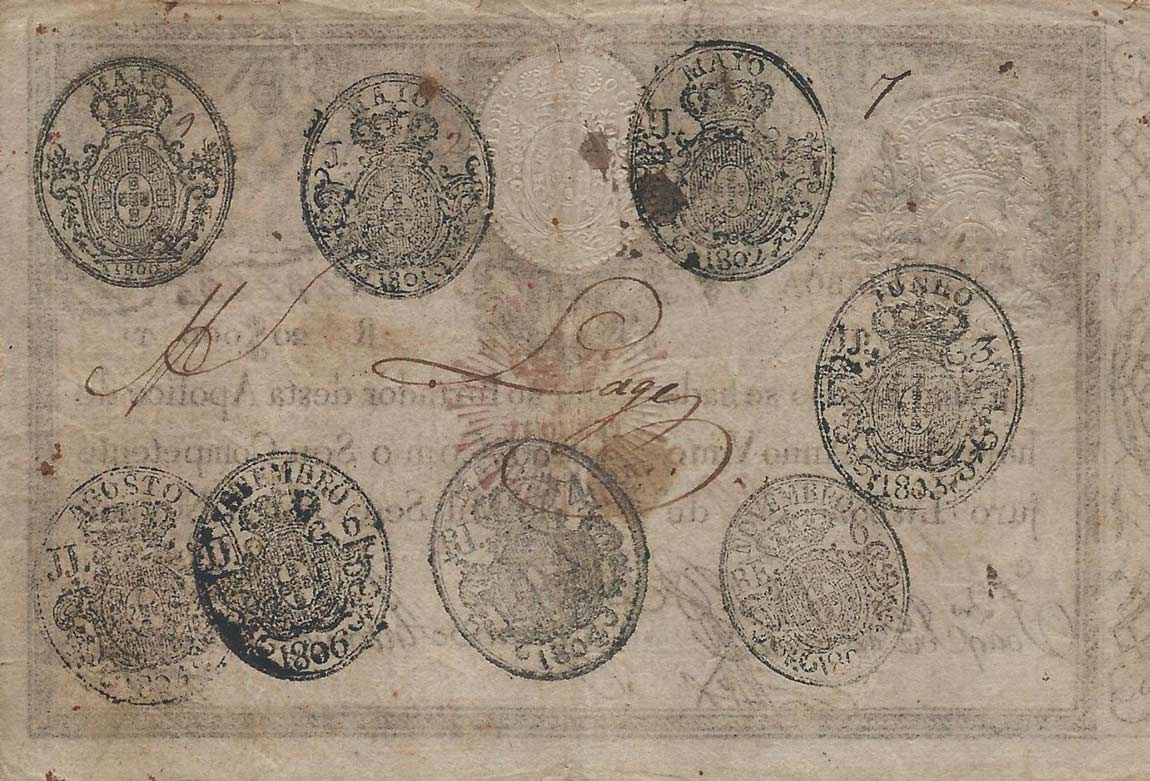 Back of Portugal p30a: 20000 Reis from 1826