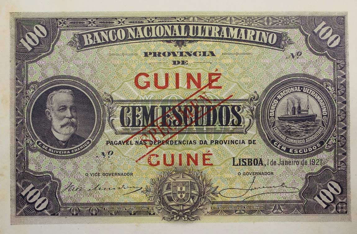 Front of Portuguese Guinea p18s: 100 Escudos from 1921