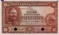 p21s from Portuguese Guinea: 10 Escudos from 1937