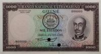 Gallery image for Portuguese Guinea p43ct: 1000 Escudos