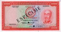 p43s from Portuguese Guinea: 1000 Escudos from 1964