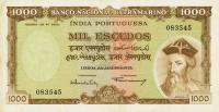 p46a from Portuguese India: 1000 Escudos from 1959