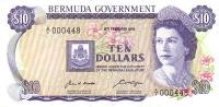 p25a from Bermuda: 10 Dollars from 1970