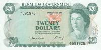 p26a from Bermuda: 20 Dollars from 1970