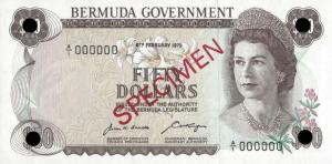 p27s from Bermuda: 50 Dollars from 1970