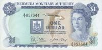 p28c from Bermuda: 1 Dollar from 1986