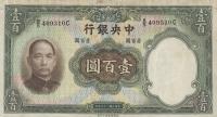 p220d from China: 100 Yuan from 1936