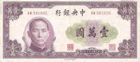 p322 from China: 10000 Yuan from 1947