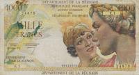 Gallery image for Reunion p52a: 1000 Francs