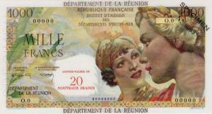 Gallery image for Reunion p55s: 20 Nouveaux Francs