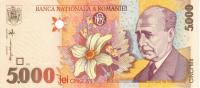 p107a from Romania: 5000 Lei from 1998