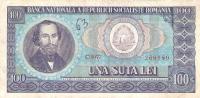 p97a from Romania: 100 Lei from 1966