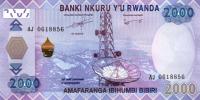 p40 from Rwanda: 2000 Francs from 2014