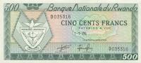 p9b from Rwanda: 500 Francs from 1971