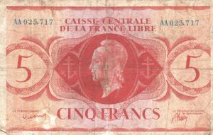 Gallery image for Saint Pierre and Miquelon p10: 5 Francs