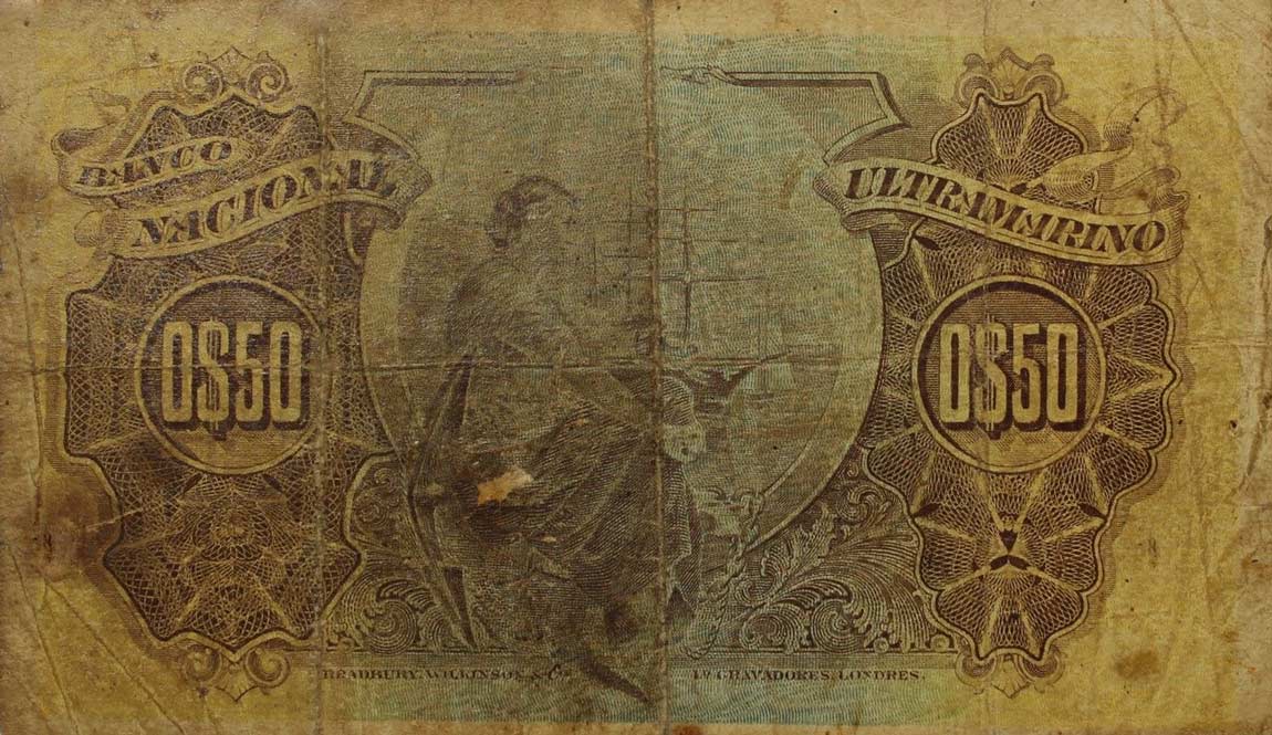 Back of Saint Thomas and Prince p18: 50 Centavos from 1914
