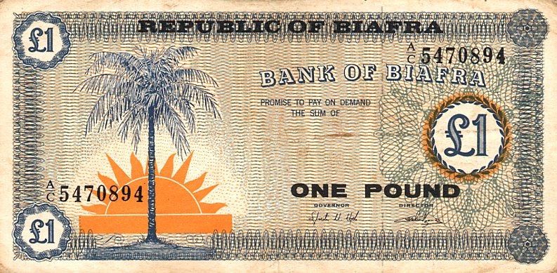 Front of Biafra p2: 1 Pound from 1967