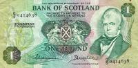 p111b from Scotland: 1 Pound from 1972