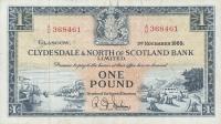 p191b from Scotland: 1 Pound from 1958