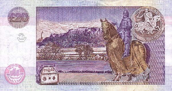 Back of Scotland p221b: 20 Pounds from 1996