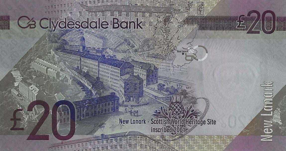 Back of Scotland p229Kd: 20 Pounds from 2015