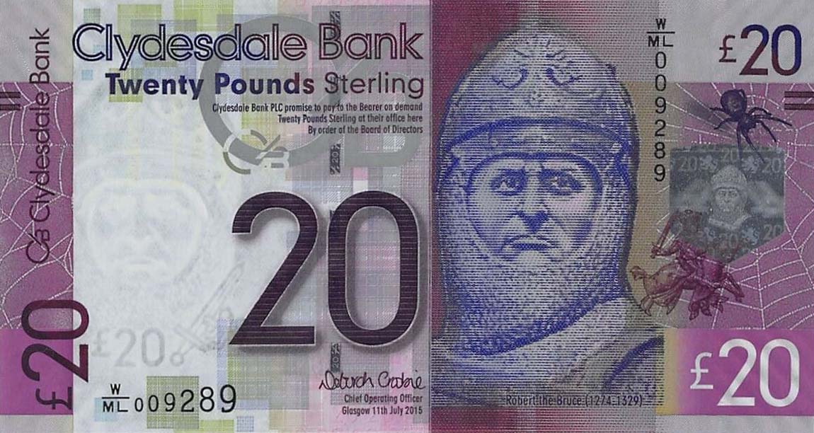 Front of Scotland p229Kd: 20 Pounds from 2015