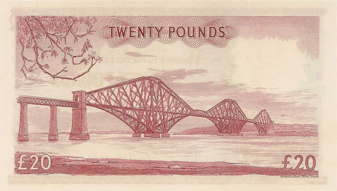 Back of Scotland p263: 20 Pounds from 1957