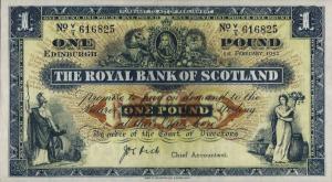 p322c from Scotland: 1 Pound from 1951
