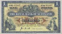 p322d from Scotland: 1 Pound from 1953