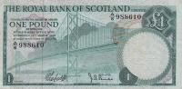 p329a from Scotland: 1 Pound from 1969
