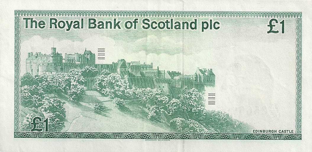 Back of Scotland p341Aa: 1 Pound from 1986
