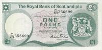 p341Aa from Scotland: 1 Pound from 1986