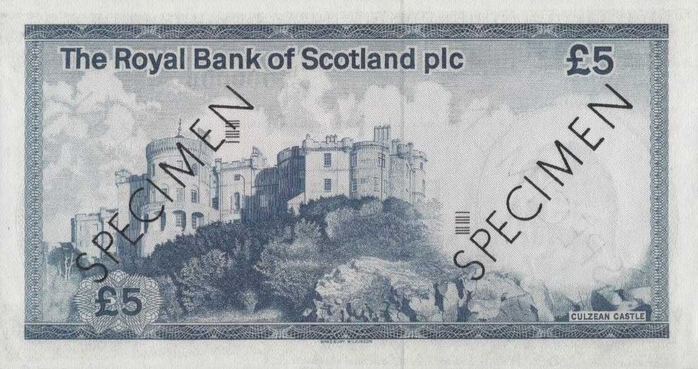 Back of Scotland p342s: 5 Pounds from 1982