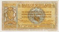 p86 from Scotland: 1 Pound from 1929