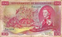 p18a from Seychelles: 100 Rupees from 1968