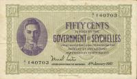 p6c from Seychelles: 50 Cents from 1951