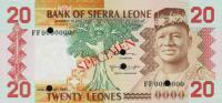 p14s from Sierra Leone: 20 Leones from 1982