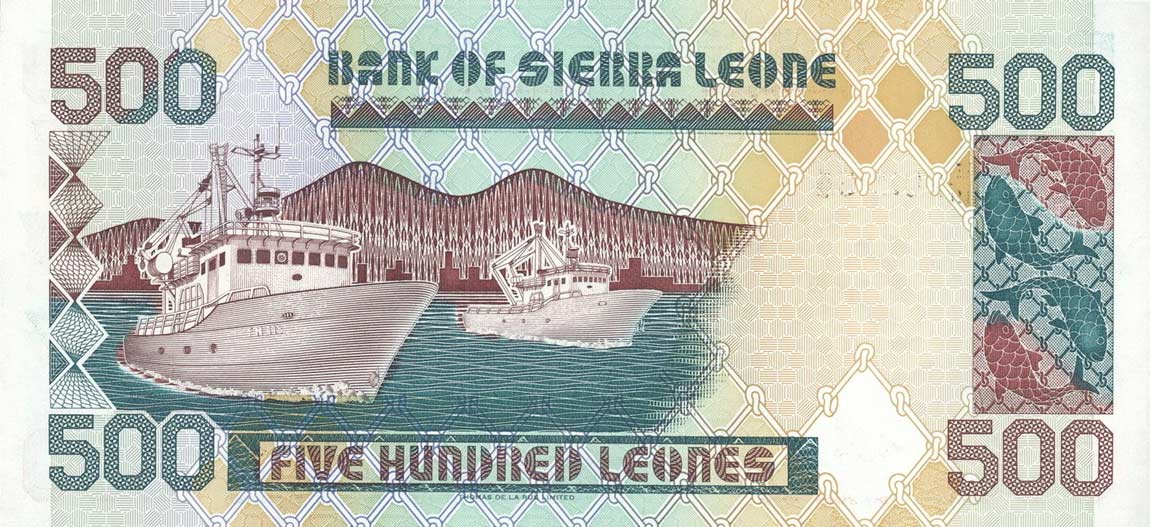 Back of Sierra Leone p23b: 500 Leones from 1998