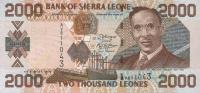 p26c from Sierra Leone: 2000 Leones from 2006