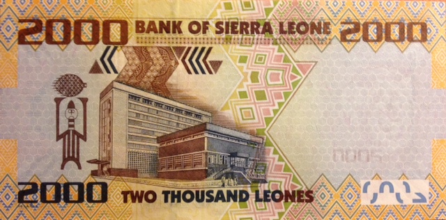 Back of Sierra Leone p31a: 2000 Leones from 2010