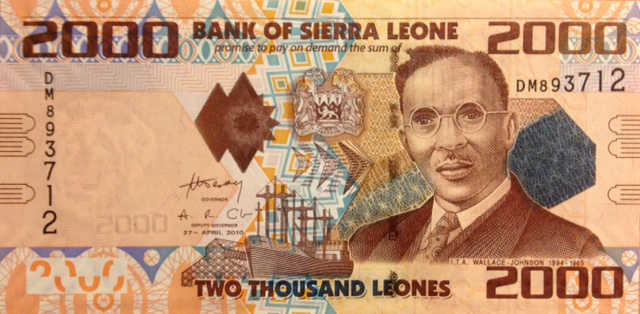 Front of Sierra Leone p31a: 2000 Leones from 2010