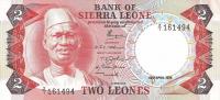 p6r from Sierra Leone: 2 Leones from 1974