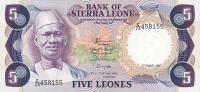 p7g from Sierra Leone: 5 Leones from 1985