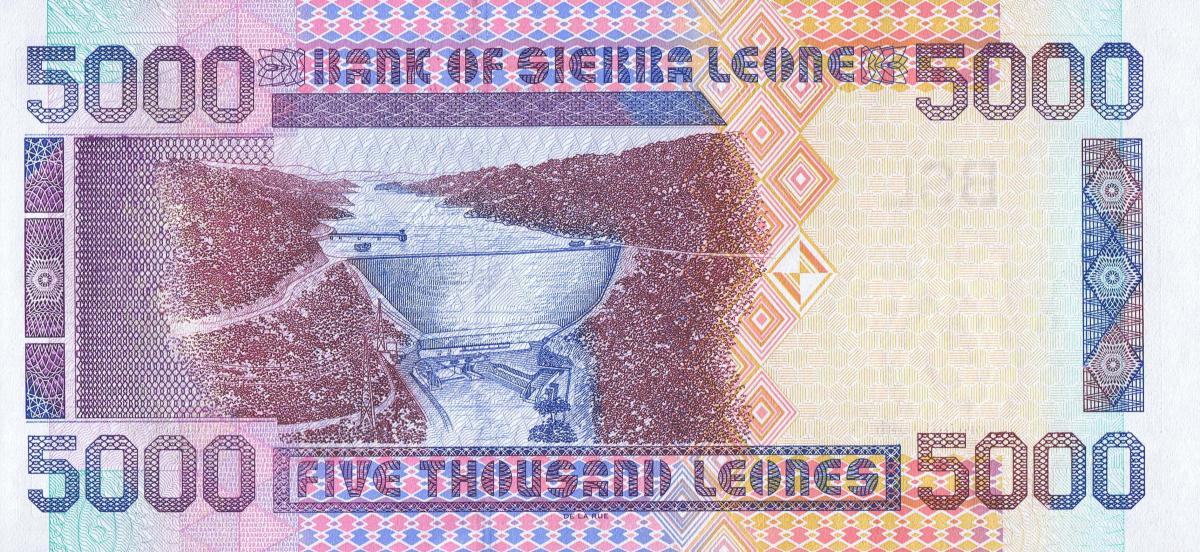 Back of Sierra Leone p27b: 5000 Leones from 2003