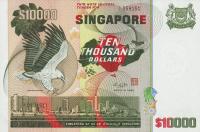 p17a from Singapore: 10000 Dollars from 1980