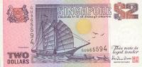 p28 from Singapore: 2 Dollars from 1992