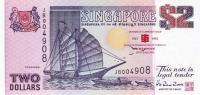 Gallery image for Singapore p29x: 2 Dollars