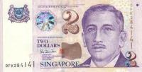 Gallery image for Singapore p45: 2 Dollars